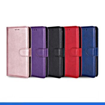 Leather Flip Wallet Card Holder Book Case Cover For iPhone 16 Series 16, 16 Pro, 16 Pro Max, 16 Plus