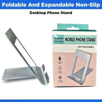 Foldable And Expandable Non-Slip Desktop Phone Stand - Pearl White