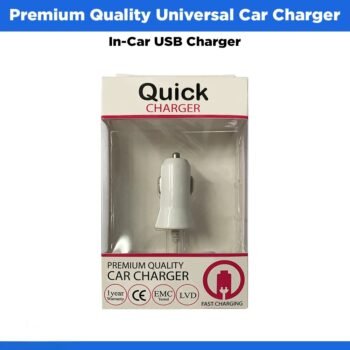 Premium Quality Universal Fast Car Charger, In-Car USB Charger