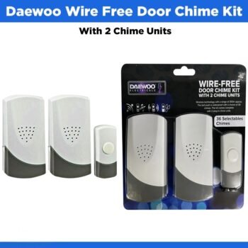 Daewoo Wire-free Door Chime Kit With 2 Chime Units