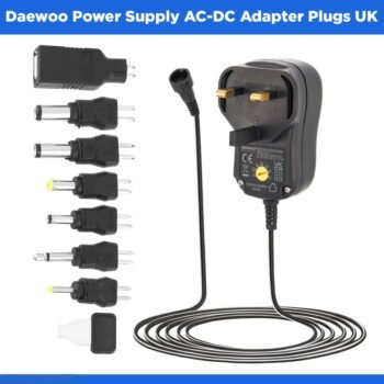 Daewoo Power Supply AC-DC Adapter Plugs UK