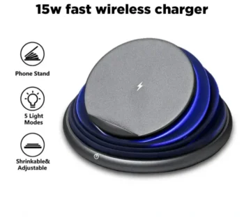 ANG ADAPTOR MD15- 15W WIRELESS CHARGING PAD WITH MOOD LIGHT