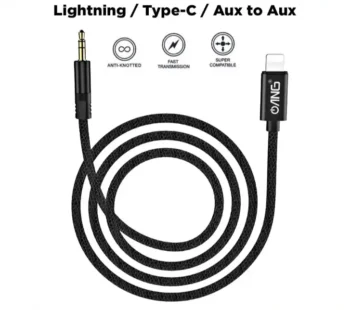 ANG E109 Aux Audio Cable Lightning / Type-C / Aux to Aux