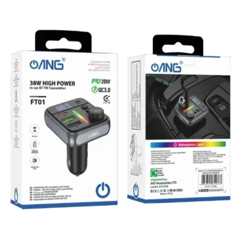 ANG FT-01 in Car Wireless BT FM Transmitter