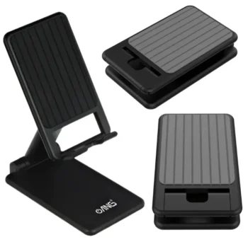 ANG PHONE HOLDER JHD-412- FOLDABLE STAND- BLACK