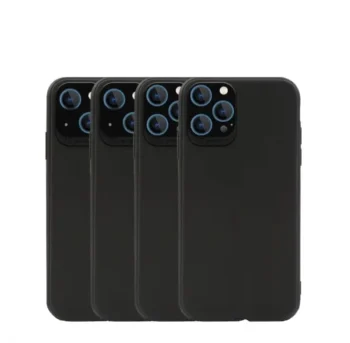 Camera Lens Black TPU Gel Protective Case For iPhone 16 Series