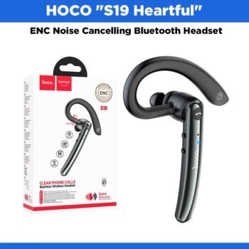 HOCO "S19 Heartful" ENC Noise Cancelling Bluetooth Headset - Metal Gray