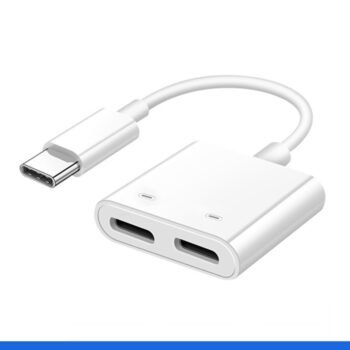 JH-032 2-in-1 Type-C Headphone Adapter