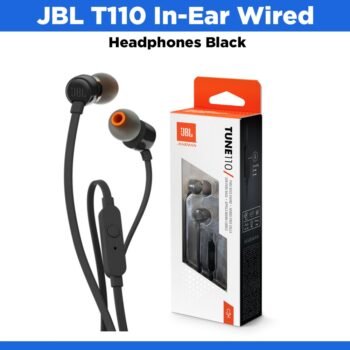 JBL T110 In-Ear Wired Headphones Black