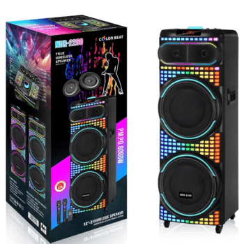 NDR 2260 Dual 21 inch Karaoke Bluetooth Trolley Speaker