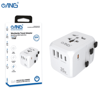 ANG Y149 35W Universal Worldwide 35W GaN 5 Ports Travel Adapter