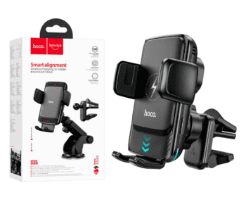 HOCO S35 Smart Alignment Car Wireless Charger & Holder