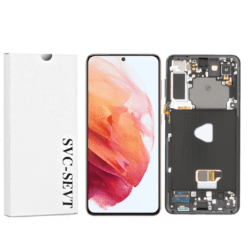 Genuine LCD Screen For Samsung Galaxy S21 5G (G991B) With Frame and Touchpad – Phantom Violet (GH82-27256B)