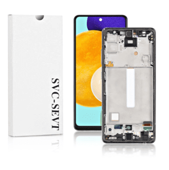 Genuine LCD Screen For Samsung Galaxy A52 4G/5G (A525/A526) With Frame and Touchpad – Black (GH82-25524A)