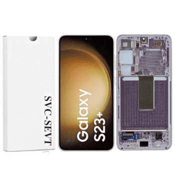 Genuine LCD Screen For Samsung Galaxy S23 Plus (S916B) With Frame and Touchpad – Lavender (GH82-30476D)