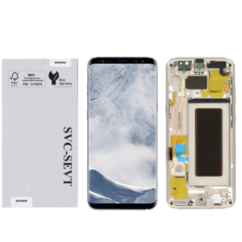Genuine LCD Screen For Samsung Galaxy S8 Plus (G955) With Frame and Touchpad – Maple Gold (GH97-20470F)