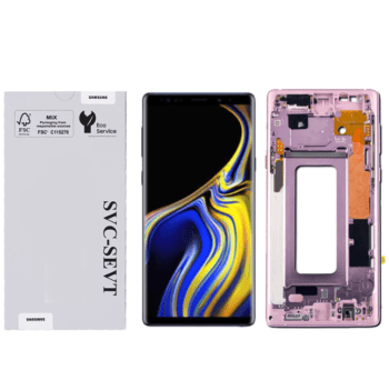 Genuine LCD Screen For Samsung Galaxy Note 9 (N960) With Frame & Touchpad – Lavender (GH97-22269E)