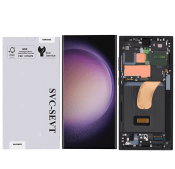 Genuine LCD Screen For Samsung Galaxy S23 Ultra (S918B) With Frame and Touchpad – Black (GH82-30465A)