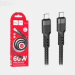 2A-Hoco-Cable-Type-C-to-Type-C-U110-60W-charging-data-sync-BLACK