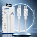 ANG BC23 USB-C to USB-C 100W Fast Charging Braided Cable 1M White